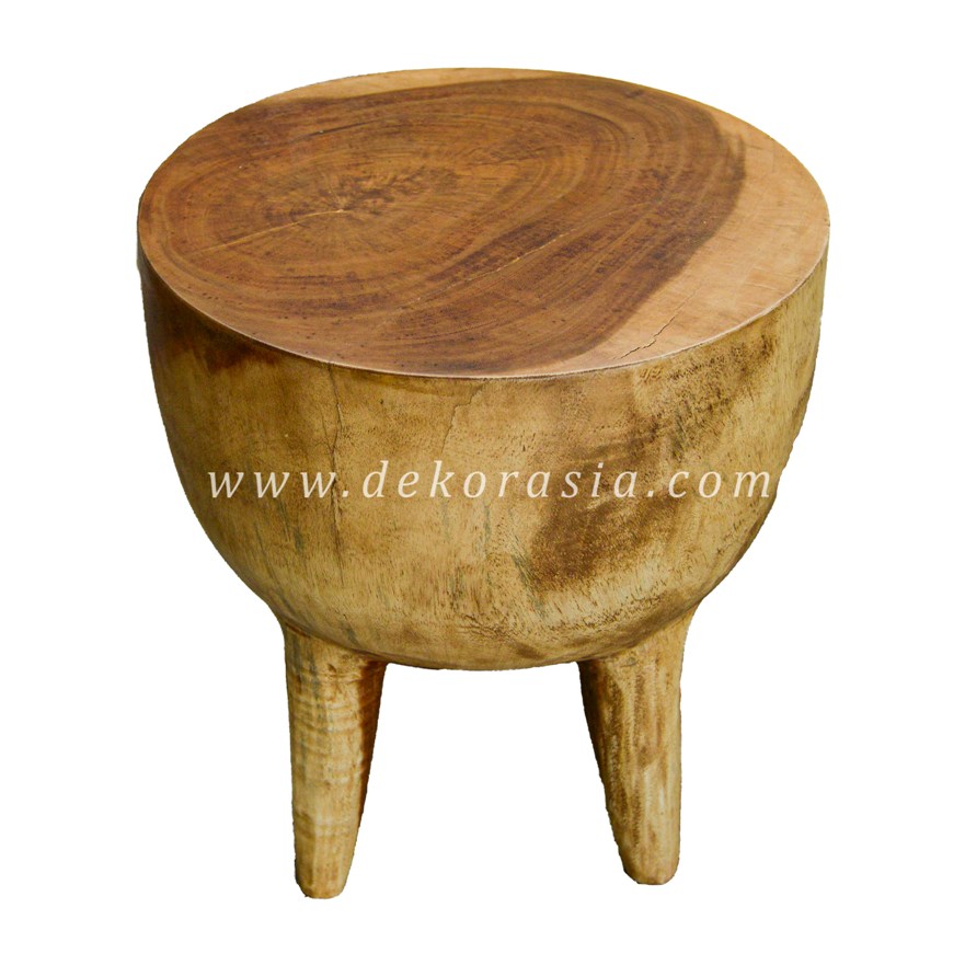 Suar Wood Stool With 4 Legs